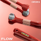 Orora แปรงสีฟัน ออโรร่า รุ่น Flow แปรงสีฟัน 3 หัว ขนนิ่ม Super soft เทคโนโลยี Dynamic Clean