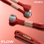 Orora แปรงสีฟัน ออโรร่า รุ่น Flow แปรงสีฟัน 3 หัว ขนนิ่ม Super soft เทคโนโลยี Dynamic Clean