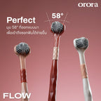 Orora แปรงสีฟัน ออโรร่า รุ่น Flow แปรงสีฟัน 3 หัว ขนนิ่ม Super soft เทคโนโลยี Dynamic Clean