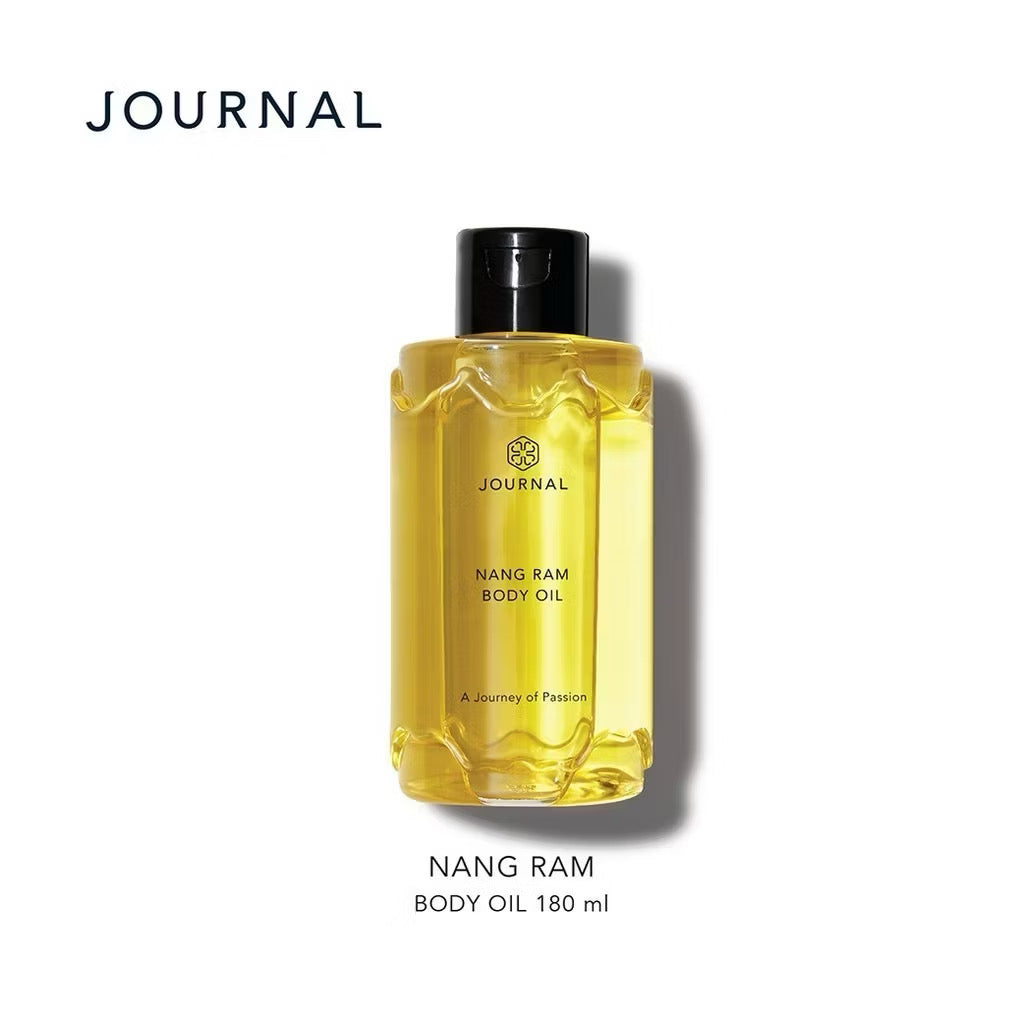 Journal Nang Ram Body Oil ออยล์บำรุงผิว เนื้อบางเบา ซึมไว กลิ่นหอมชวนหลงไหลจากเชอรี่ผสานกุหลาบมอญ 180ml