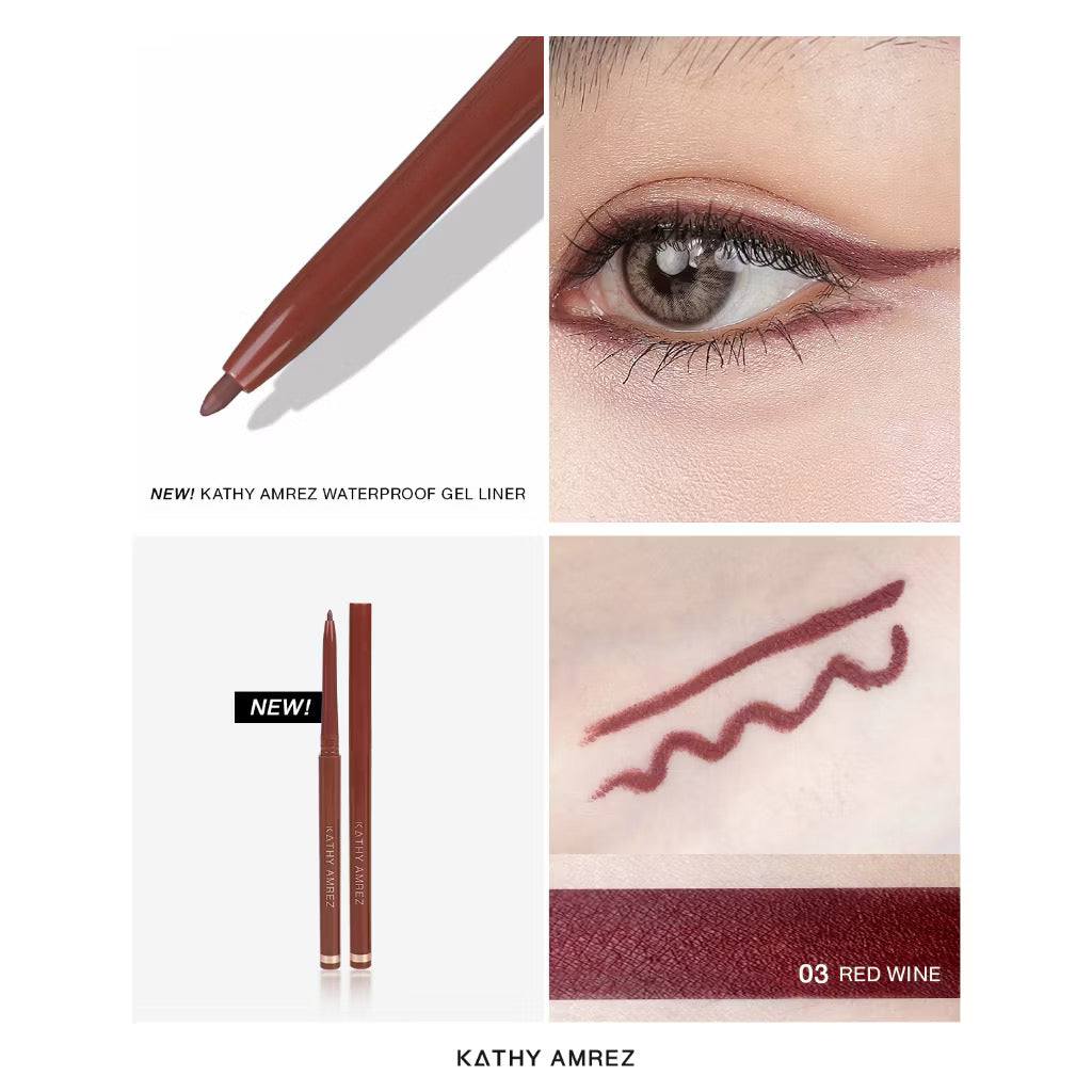⛔️ (Pre-order) KATHY AMREZ Waterproof Gel Liner เจลไลเนอร์ เส้นเล็ก 0.3 mm 3 เฉดสี