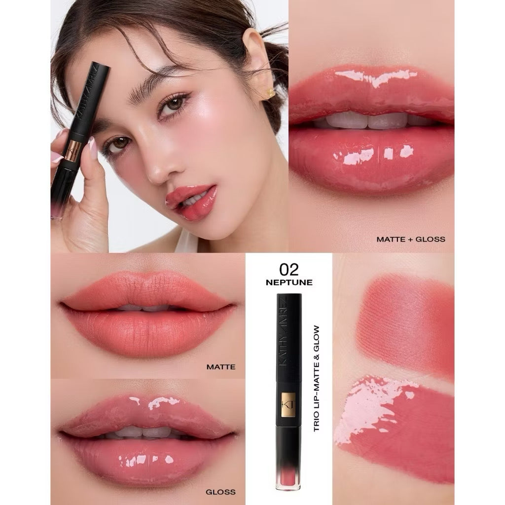 ⛔️ (Pre-order) KATHY AMREZ Trio Lip Matte & Glow ทรีโอ้ลิปแมท 1 แท่ง 3 เฉดสี