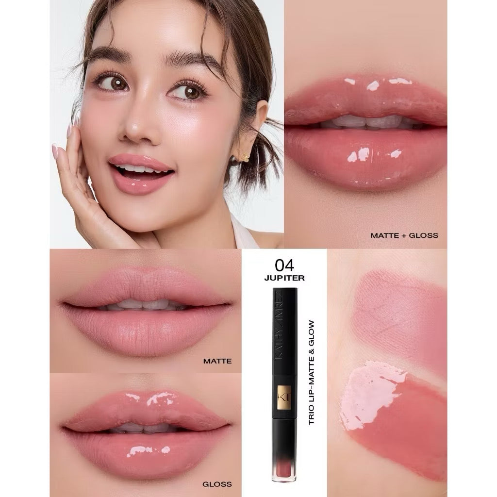 ⛔️ (Pre-order) KATHY AMREZ Trio Lip Matte & Glow ทรีโอ้ลิปแมท 1 แท่ง 3 เฉดสี