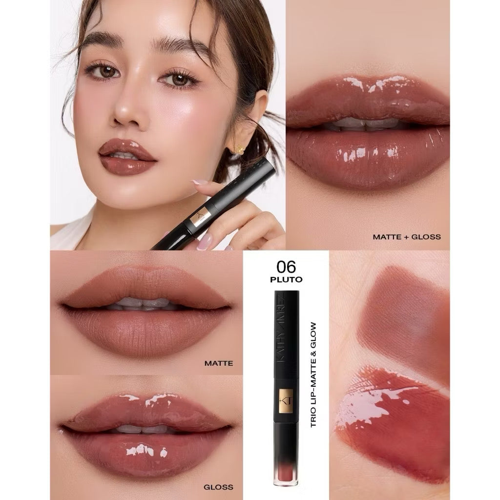 ⛔️ (Pre-order) KATHY AMREZ Trio Lip Matte & Glow ทรีโอ้ลิปแมท 1 แท่ง 3 เฉดสี