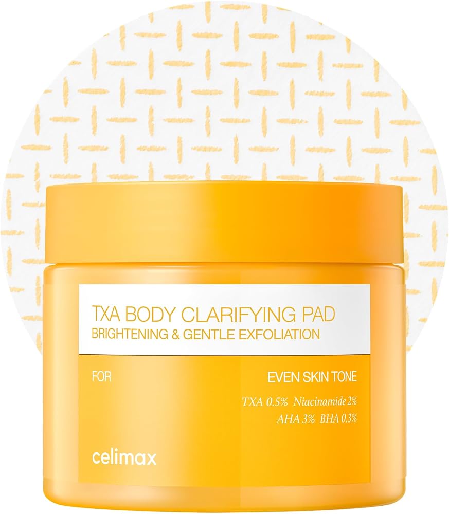 Celimax TXA Body Clarifying Padแผ่นเช็ดผิวกายเพื่อการผลัดเซลล์ผิวอย่างอ่อนโยน 50pads