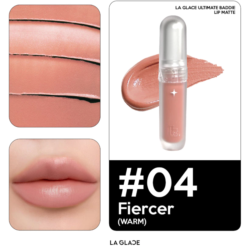 ⛔️ (Pre-order) LA GLACE Ultimate Baddie Lip Matte ลิปเนื้อนุ่ม soft matte 2.3g.