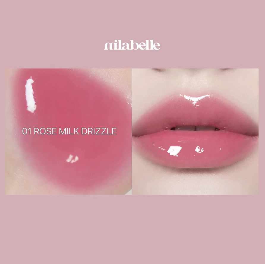 ⛔️(Pre-order) MILABELLE Glossy Fix Tint ลิปกลอสทิ้นท์ปากฉ่ำ เม็ดสีชัด ติดทนนาน 4g.