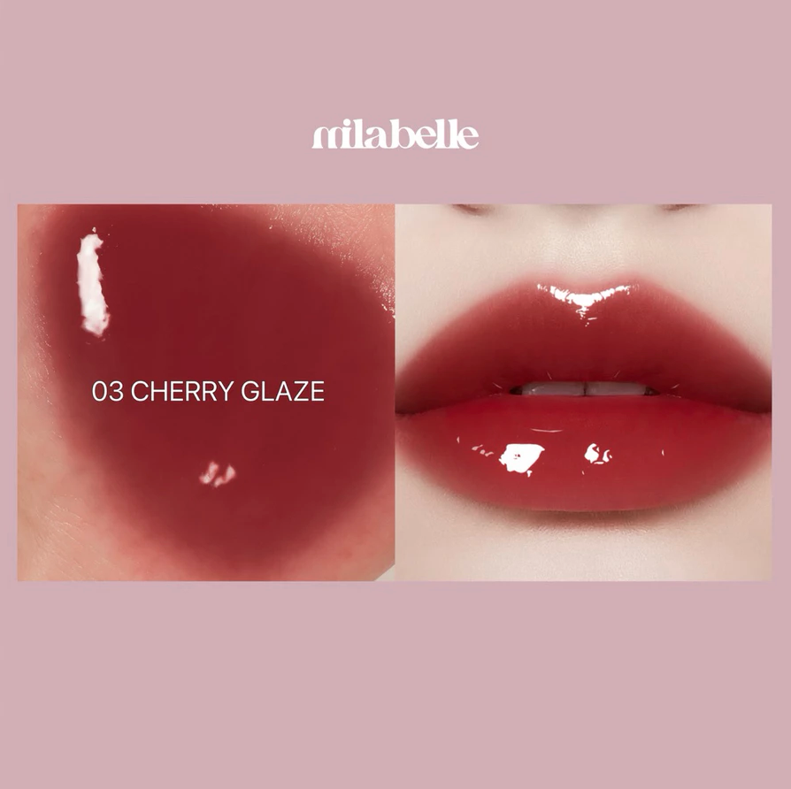 ⛔️(Pre-order) MILABELLE Glossy Fix Tint ลิปกลอสทิ้นท์ปากฉ่ำ เม็ดสีชัด ติดทนนาน 4g.