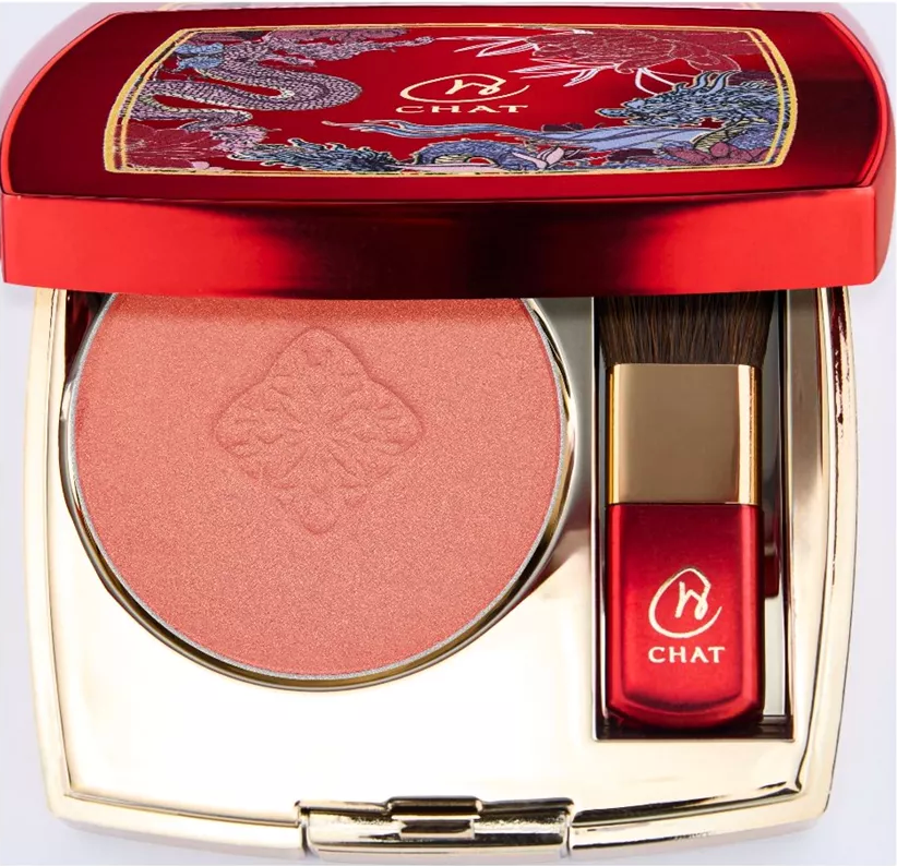 ⛔️ (Pre-order) CHAT COSMETICS The Endless Luck and Shine Blusher บลัชออนสูตรแมตต์ผสมชิมเมอร์ พิกเมนต์แน่น ติดทนนาน 3g.