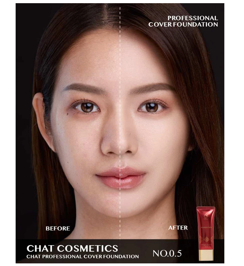 ⛔️ (Pre-order) CHAT COSMETICS Professional Foundation รองพื้นสูตรติดทนนาน 30ml.