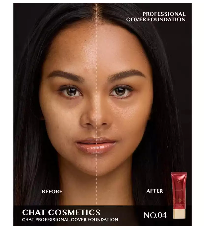 ⛔️ (Pre-order) CHAT COSMETICS Professional Foundation รองพื้นสูตรติดทนนาน 30ml.