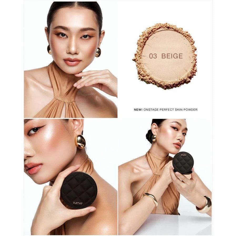⛔️ (Pre-order) KATHY AMREZ Onstage Perfect Skin Powder แป้งพัฟกลืนผิว 10g.