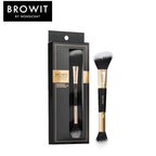 ⛔️ (Pre-order) CHAT COSMETICS Browit Professional Duo Brush แปรงไฮไลท์และคอนทัวร์ 2in1 ขนนุ่ม ด้ามจับถนัดมือ