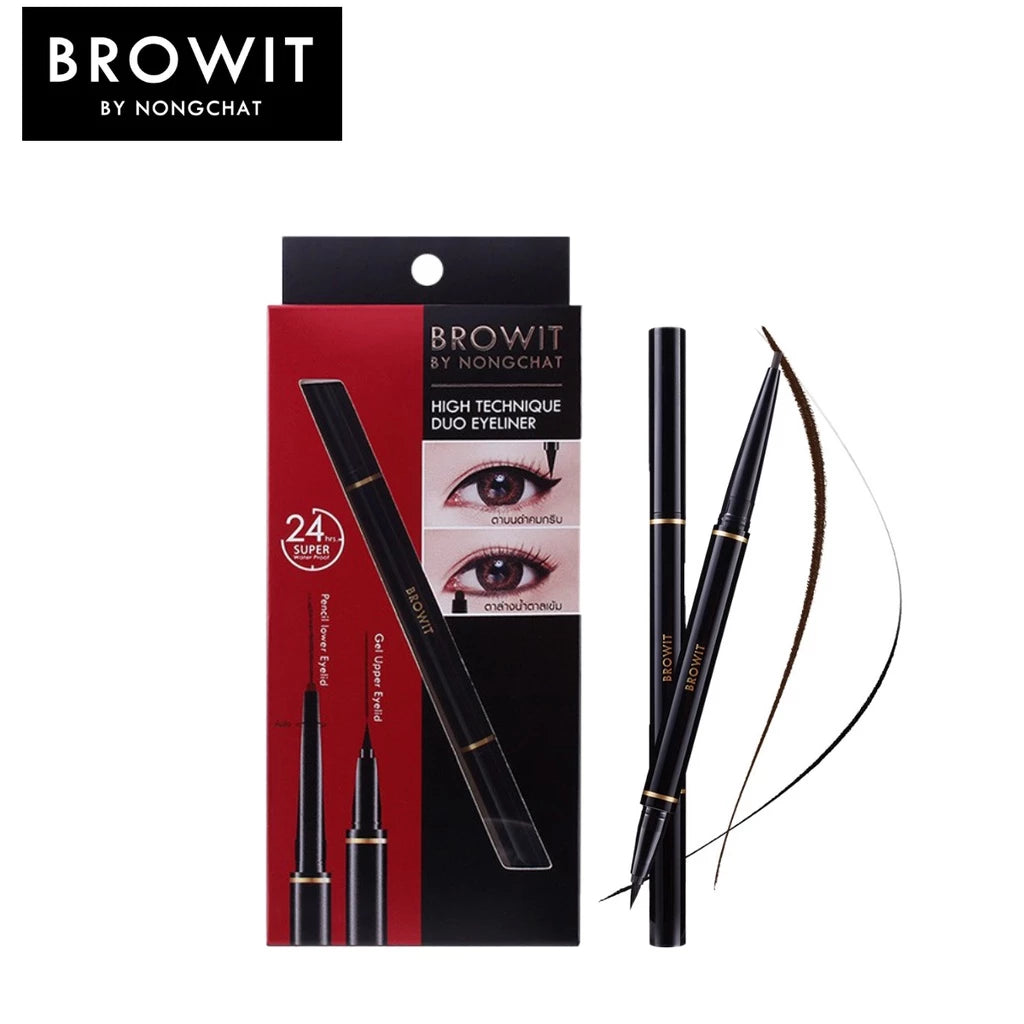 ⛔️ (Pre-order) CHAT COSMETICS Browit High Technique Duo Eyeliner อายไลน์เนอร์ 2 หัว ปากกาและเจล กันน้ำ