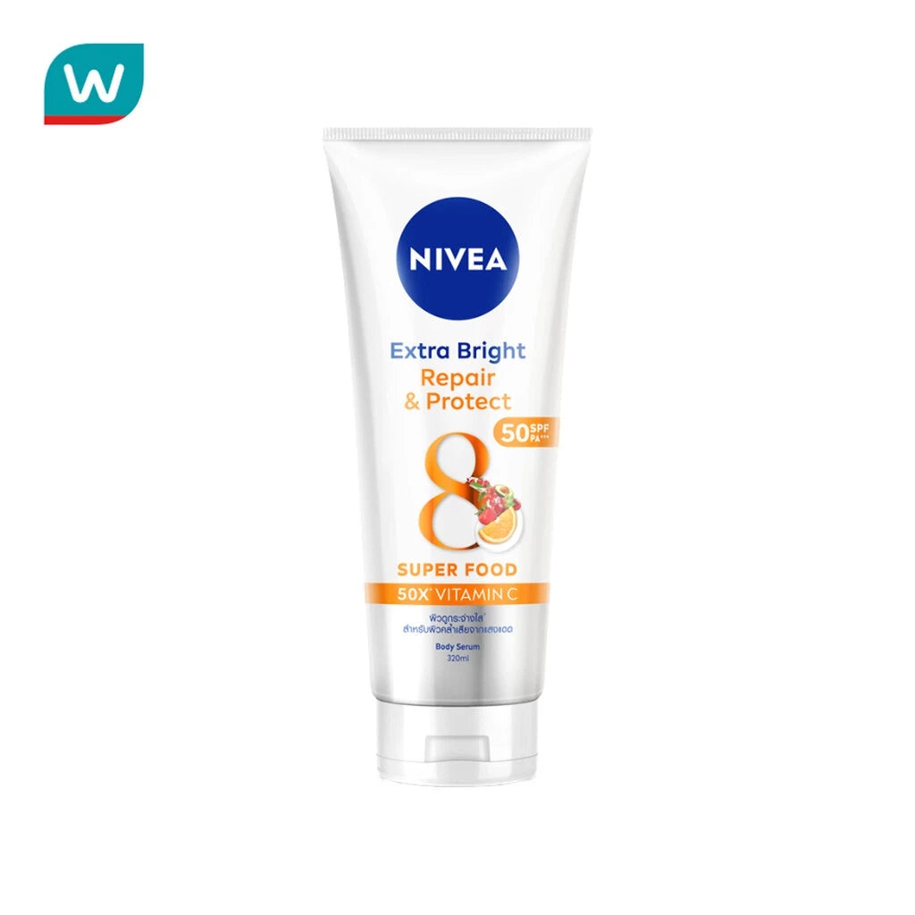 (Pre-order) NIVEA Extra Bright Repair & Protect Body Serum SPF50 PA+++ กันแดดทาตัว 320ml