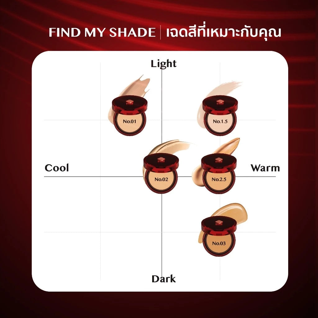 ⛔️ (Pre-order) CHAT COSMETICS Lasting Soft Matte Cushion SPF50PA+++ คุชชั่นเนื้อแมตต์บางเบา ผิวสวย Soft Matte Finish 14g.