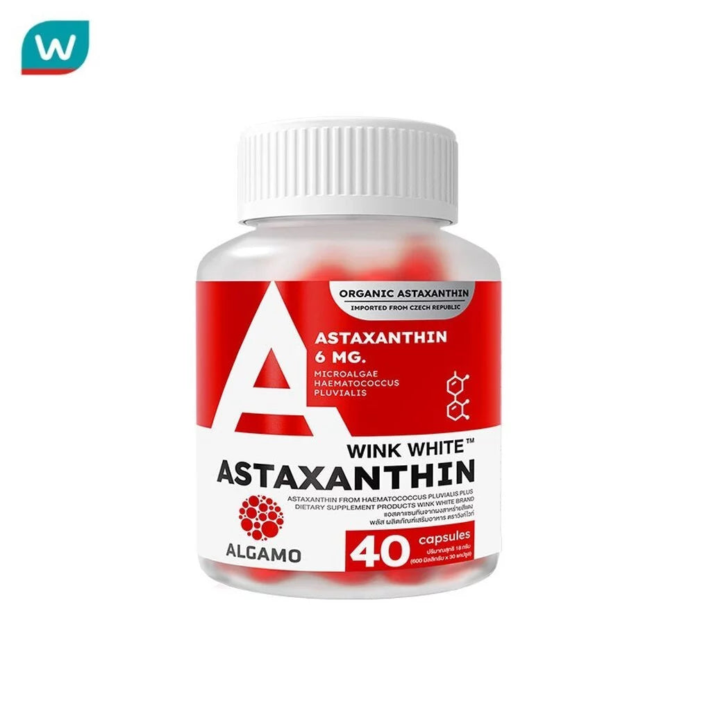 (Pre-order) Wink White วิงค์ไวท์ แอสต้าแซนทิน ต้านอนุมูลอิสระ 40 แคปซูล