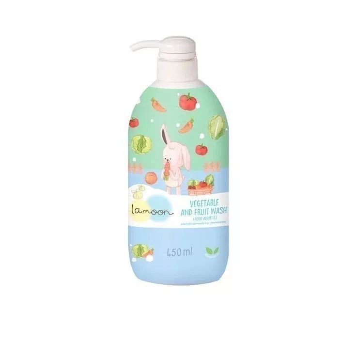 ⛔️ (Pre-order) Lamoon น้ำยาล้างผักและผลไม้ออร์แกนิค สะอาด ปลอดภัย ไร้สารตกค้าง 450ml