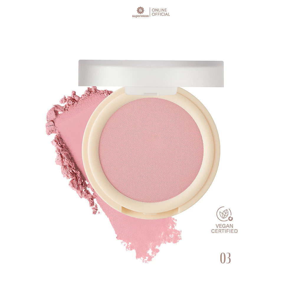 ⛔️ (Pre-order) SUPERMOM FLUFFY FACE BLUSHER บลัชออน เนื้อนุ่ม สีชัด Vegan 4.5g