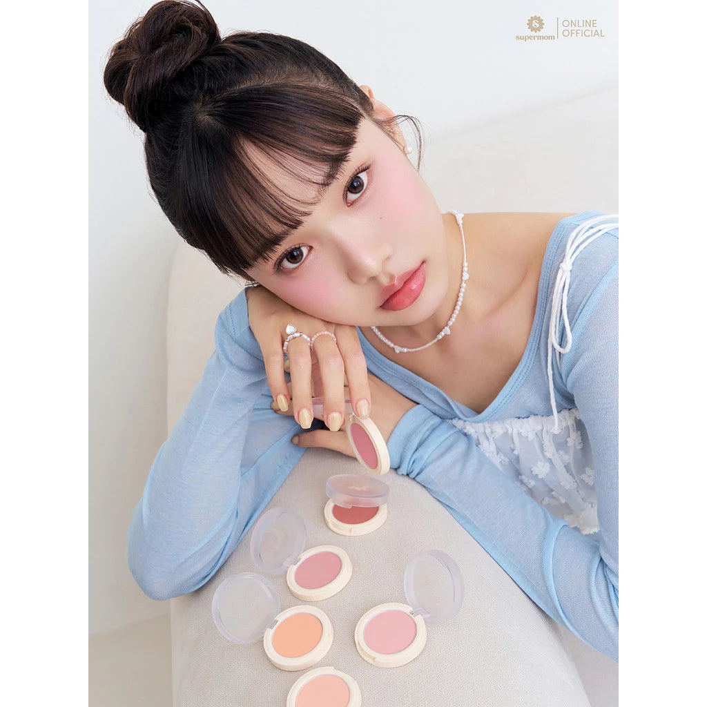 ⛔️ (Pre-order) SUPERMOM FLUFFY FACE BLUSHER บลัชออน เนื้อนุ่ม สีชัด Vegan 4.5g