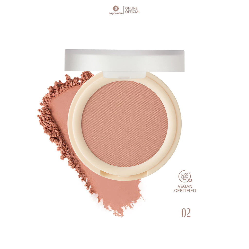 ⛔️ (Pre-order) SUPERMOM FLUFFY FACE BLUSHER บลัชออน เนื้อนุ่ม สีชัด Vegan 4.5g