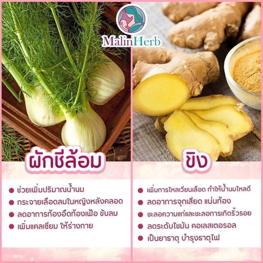 ⛔️ (Pre-order) Malinherb อุ่นไอรัก ชาหัวปลีกระตุ้นน้ำนม สมุนไพร 100% ไม่มีคาเฟอีน ไม่มีน้ำตาล 15 ซอง