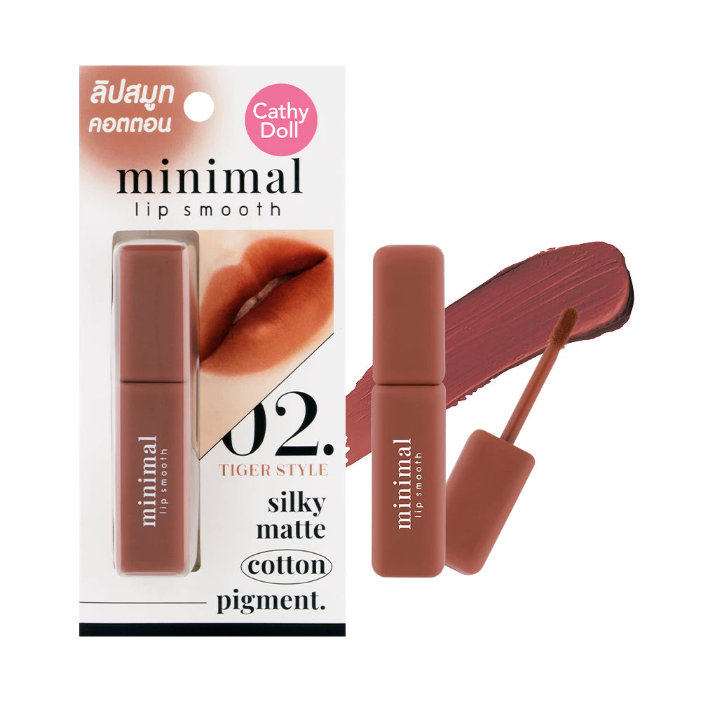 (Pre-order) Cathy Doll Minimal Lip Smooth 2.7g ลิปแมทเนื้อคอตตอน (มี8เฉดให้เลือก)