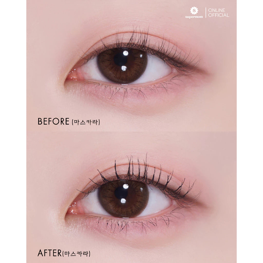 (Pre-order) SUPERMOM LONG & CURLING MASCARA มาสคาร่าที่ช่วยให้ขนตาดูยาวเรียงเส้น (มีเฉด)