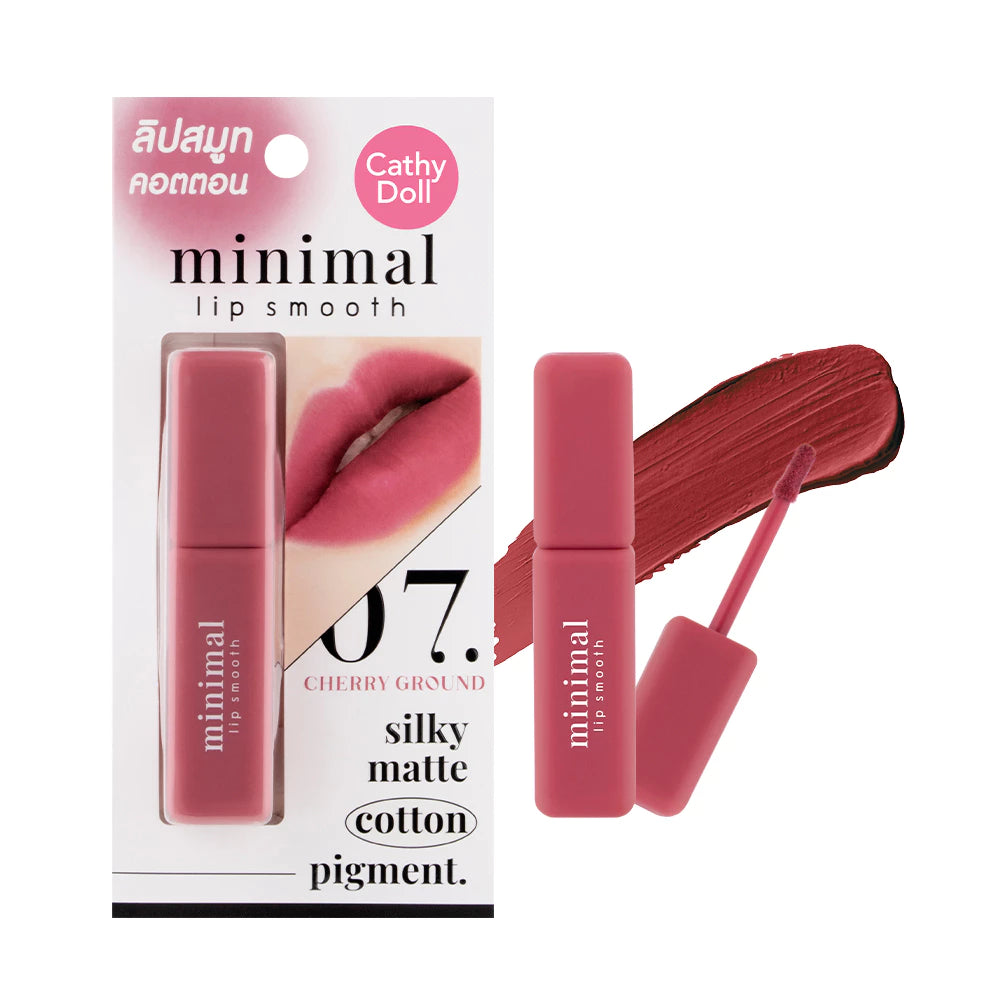(Pre-order) Cathy Doll Minimal Lip Smooth 2.7g ลิปแมทเนื้อคอตตอน (มี8เฉดให้เลือก)