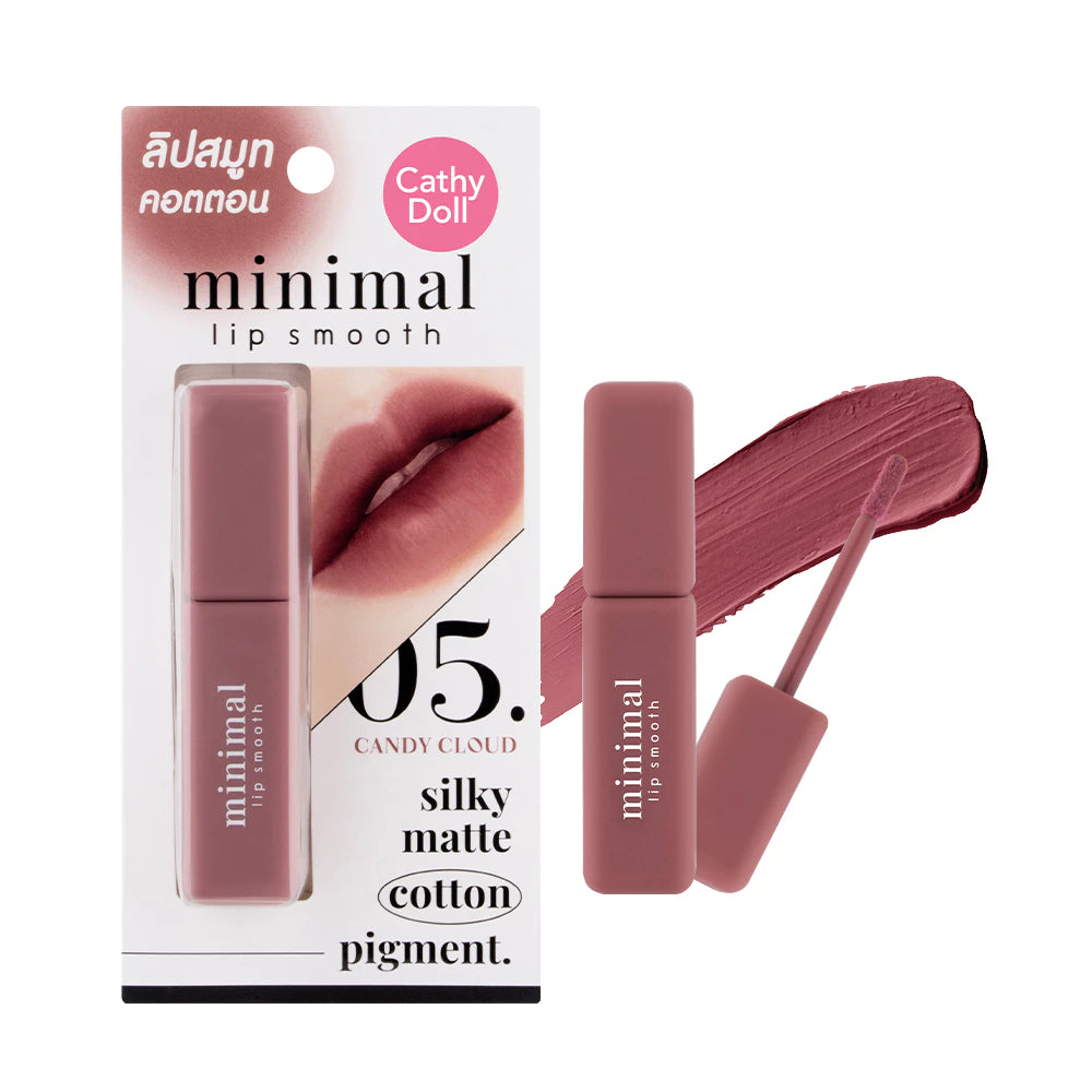 (Pre-order) Cathy Doll Minimal Lip Smooth 2.7g ลิปแมทเนื้อคอตตอน (มี8เฉดให้เลือก)