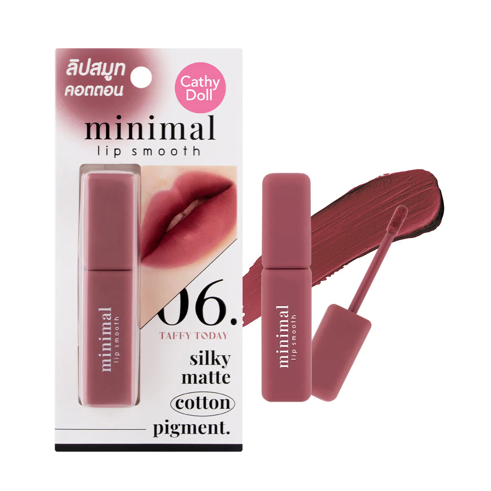 (Pre-order) Cathy Doll Minimal Lip Smooth 2.7g ลิปแมทเนื้อคอตตอน (มี8เฉดให้เลือก)