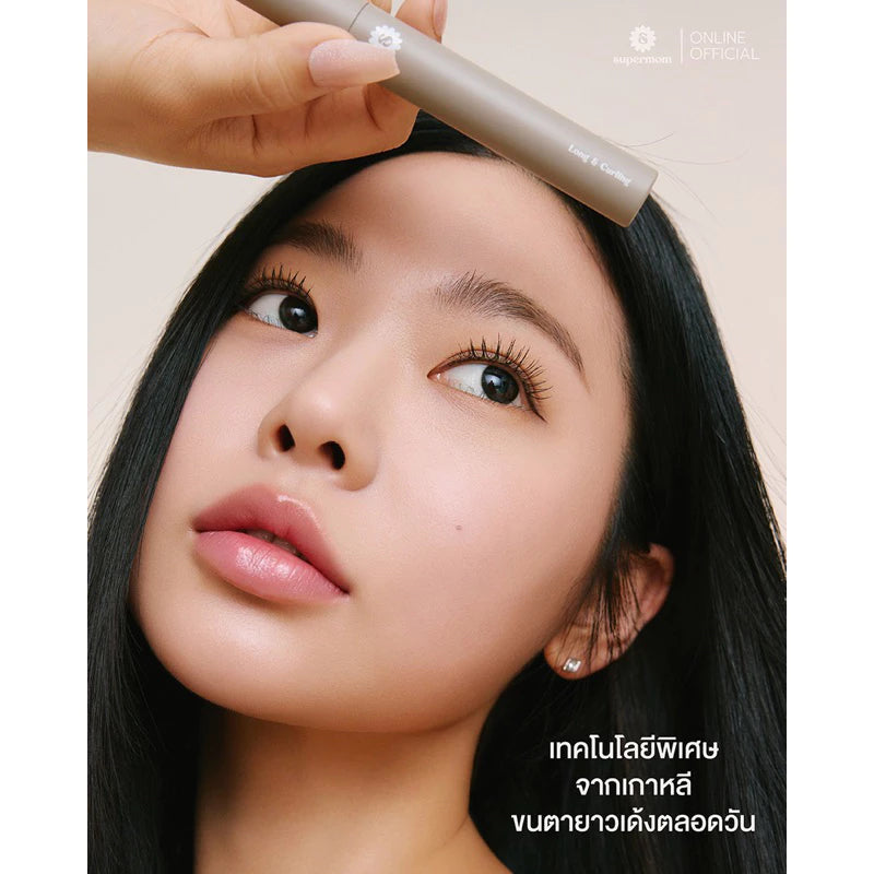 (Pre-order) SUPERMOM LONG & CURLING MASCARA มาสคาร่าที่ช่วยให้ขนตาดูยาวเรียงเส้น (มีเฉด)