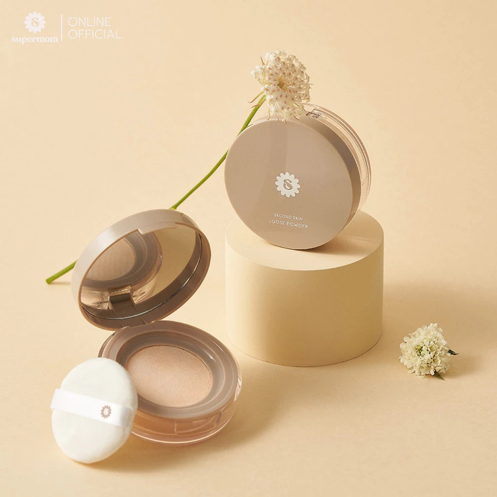 ⛔️ (Pre-order) SUPERMOM SECOND SKIN LOOSE POWDER แป้งฝุ่นเนื้อเนียนละเอียด (มี2 เฉดให้เลือก)