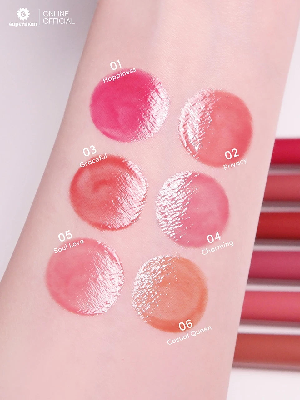 (Pre-order) SUPERMOM JELLY PLUMPING GLOSSY BALM ลิปเจลลี่กลอส 1.7g