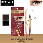 ⛔️ (Pre-order) CHAT COSMETICS Browit Ultra Fine Eyeliner อายไลน์เนอร์หัวพู่กัน เส้นเรียวเล็ก 0.01 มม. กันน้ำ