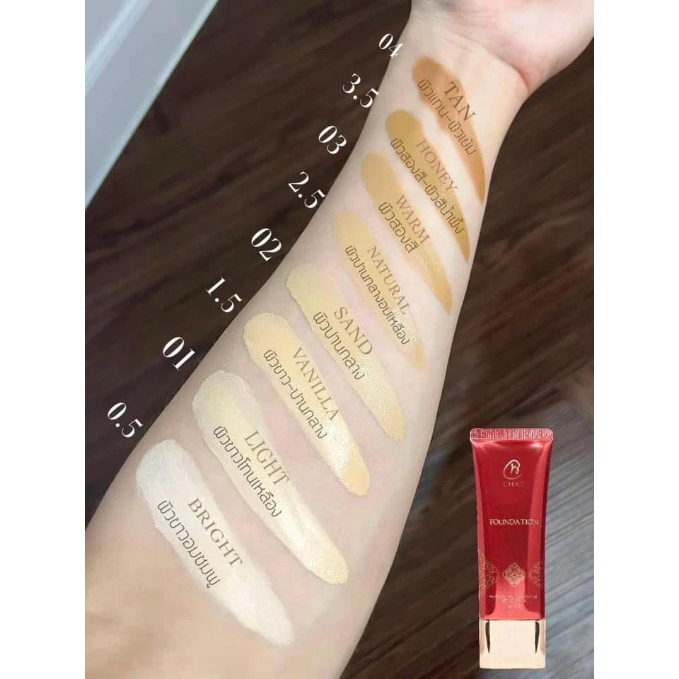 ⛔️ (Pre-order) CHAT COSMETICS Professional Foundation รองพื้นสูตรติดทนนาน 30ml.