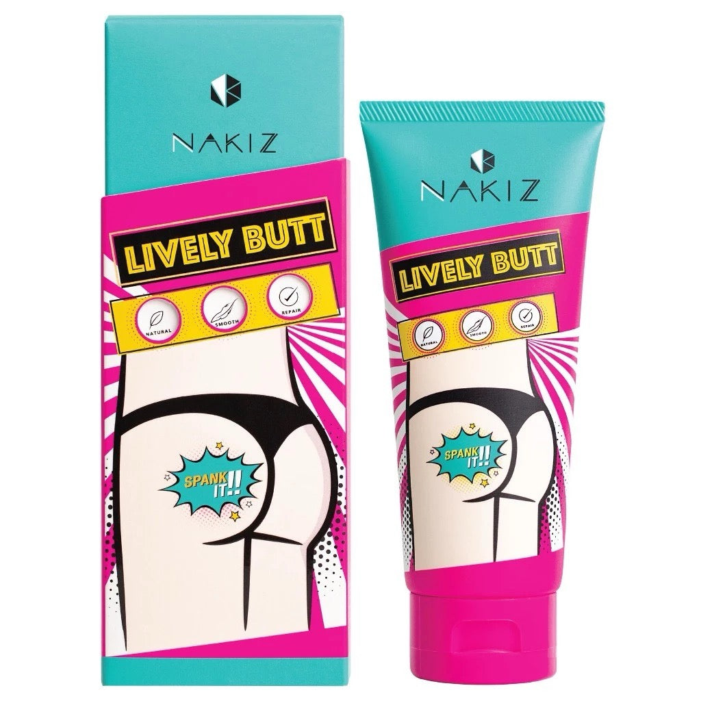 NAKIZ LIVELY BUTT นาคิส ไลฟ์ลี่ บัต ครีมทา ก้นดำ รักแร้ดำ ขาหนีบดำ 100g.