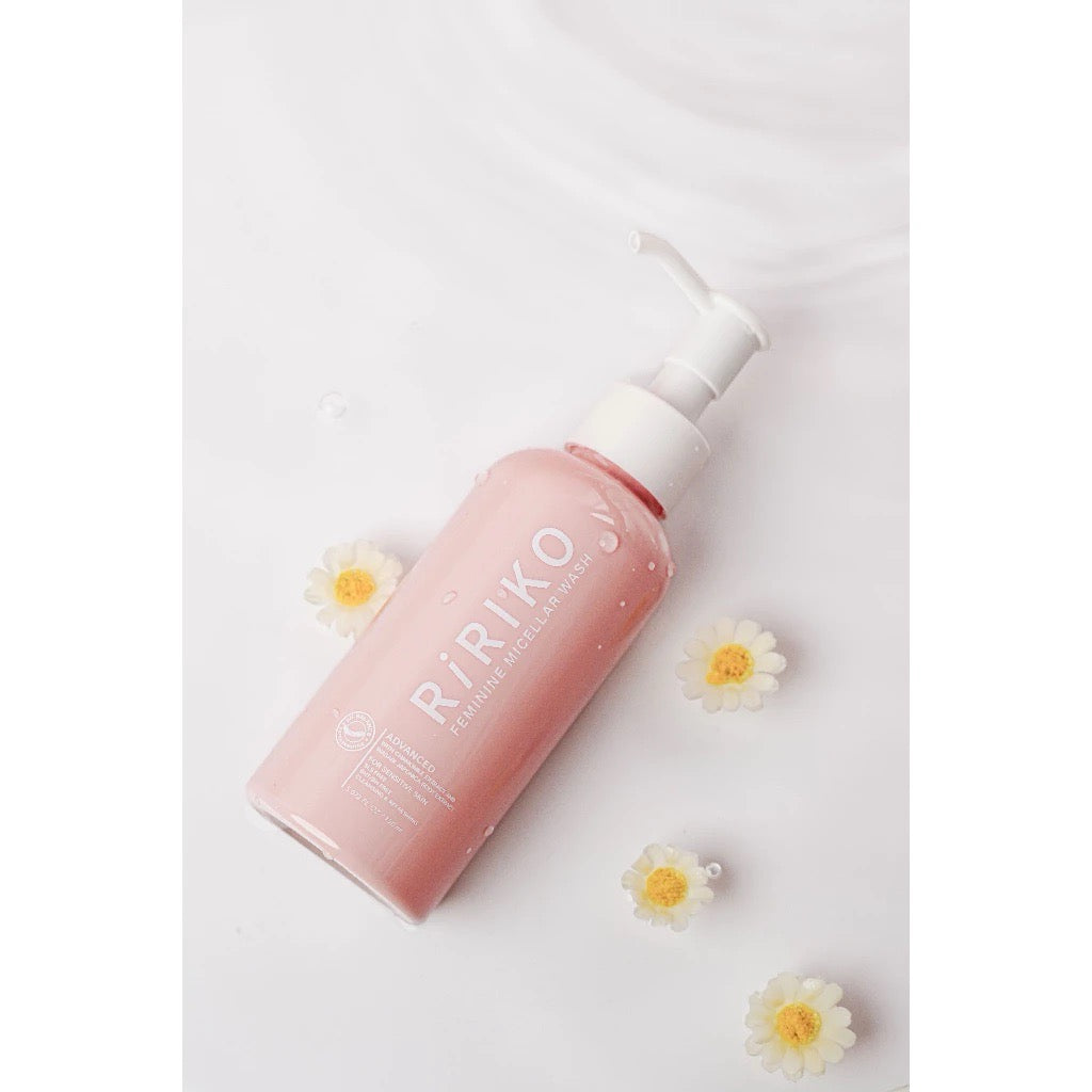 RIRIKO Feminine Wash ผลิตภัณฑ์ทำความสะอาดจุดซ่อนเร้นผู้หญิง (ขวดใหญ่) 150ml