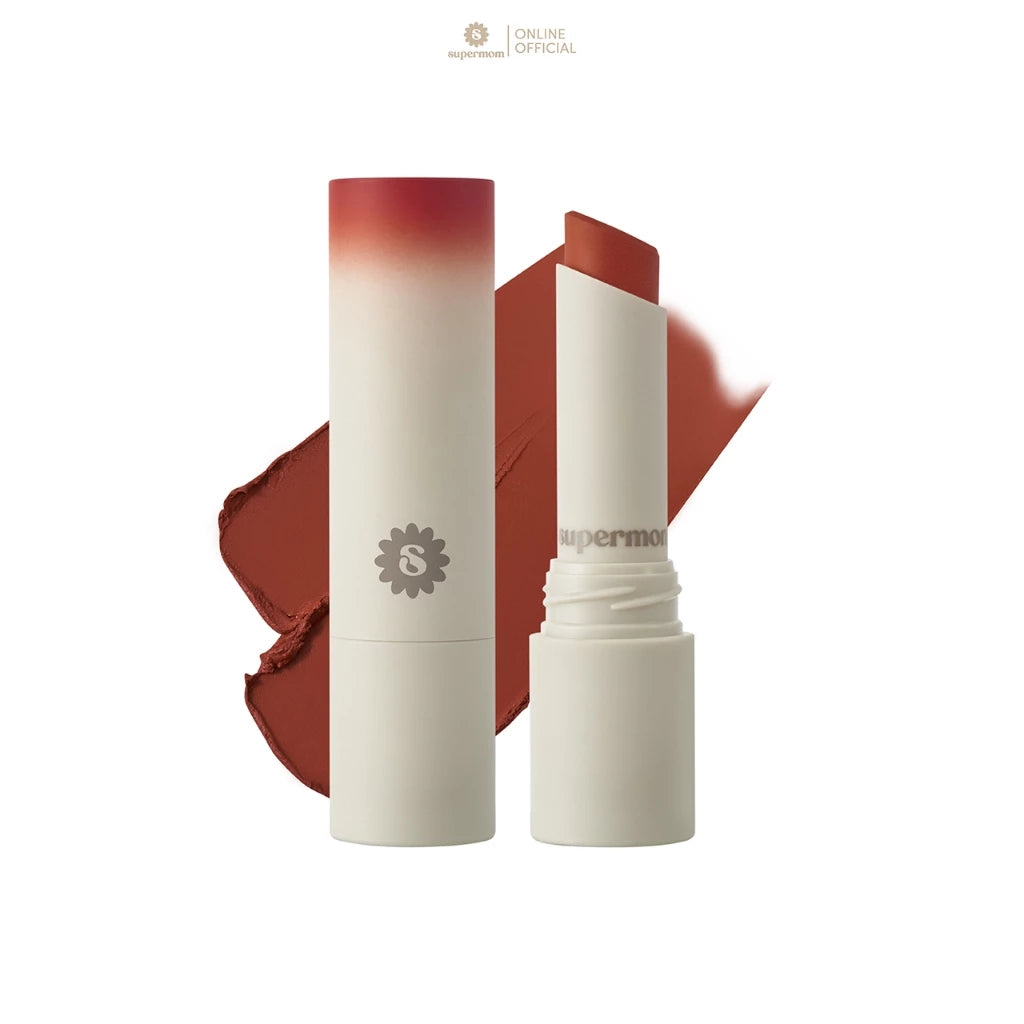 ⛔️ (Pre-order) SUPERMOM Transfer Proof Matte Lipstick  ลิปแมตต์ติดทน 3.8g (มี6เฉดให้เลือก)
