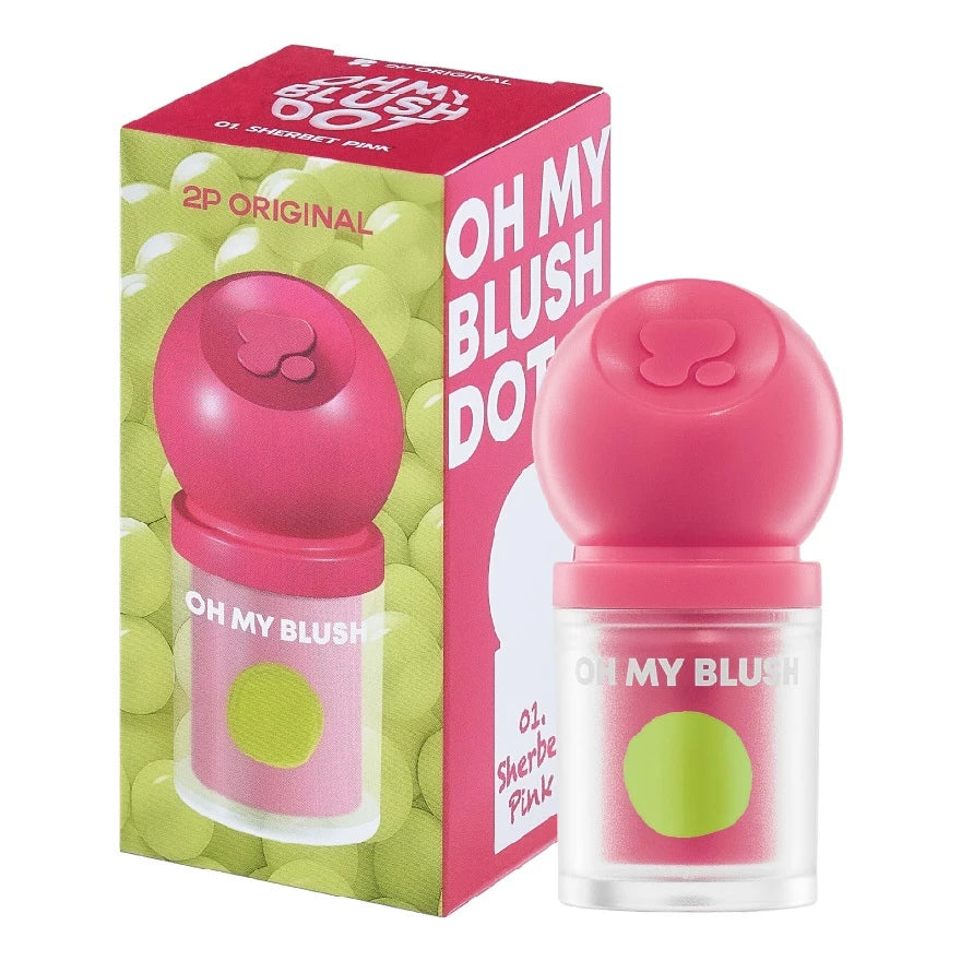 ⛔️ (Pre-order) 2P ORIGINAL Oh My Blush Dot BD บลัชออนสูตรน้ำ แต้มเดียวจบ สีชัด เกลี่ยง่าย  3g