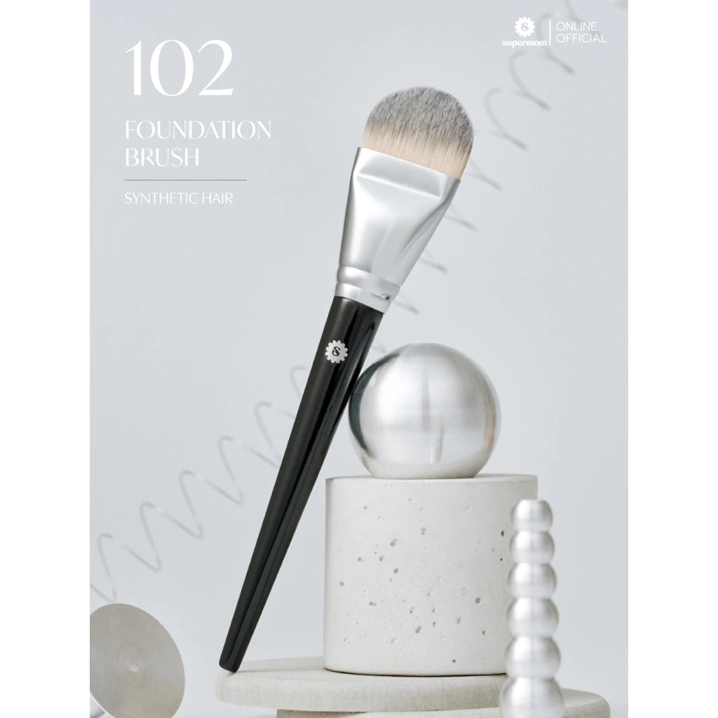 (Pre-order) SUPERMOM FOUNDATION BRUSH แปรงลงรองพื้น ทรงแบน บาง
