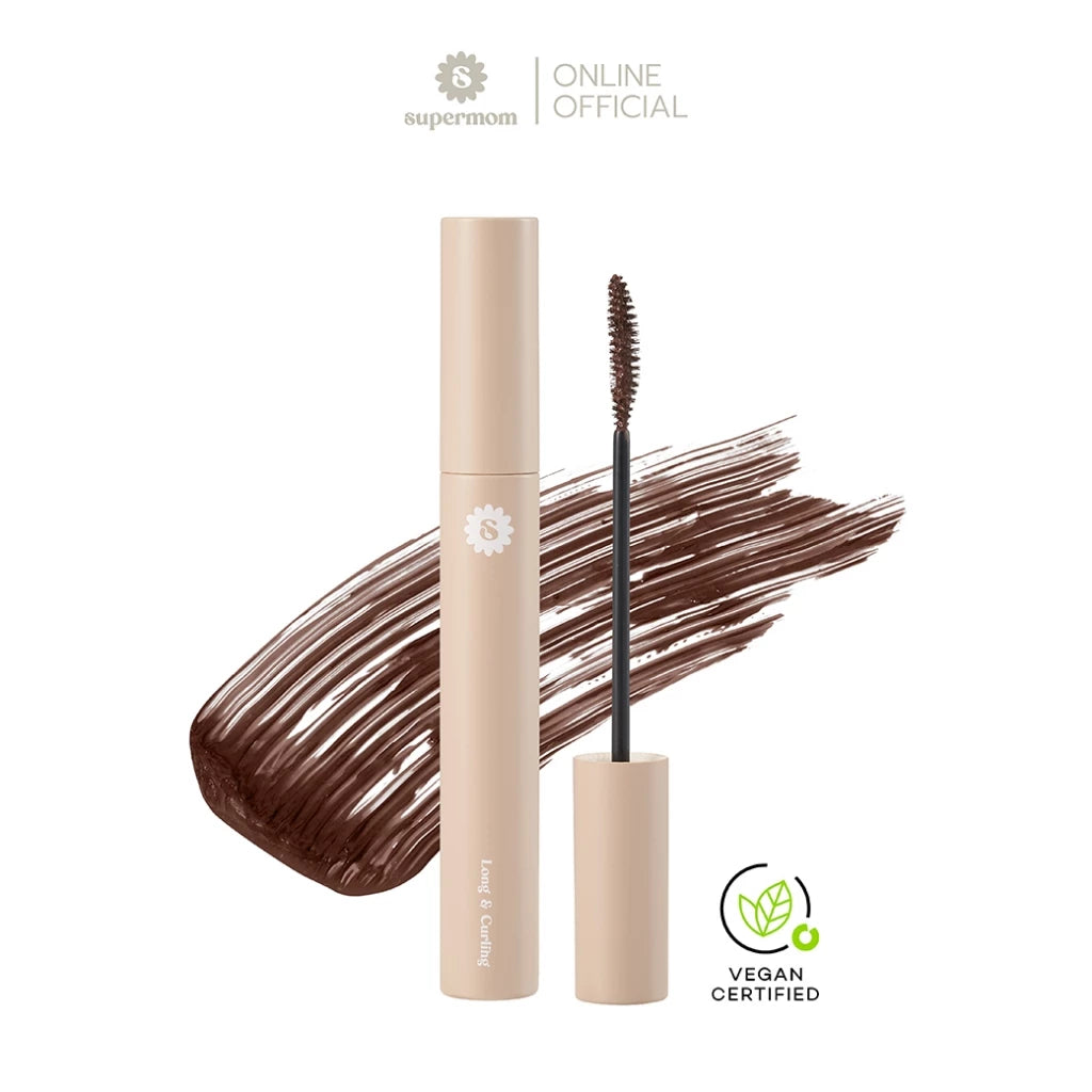 (Pre-order) SUPERMOM LONG & CURLING MASCARA มาสคาร่าที่ช่วยให้ขนตาดูยาวเรียงเส้น (มีเฉด)