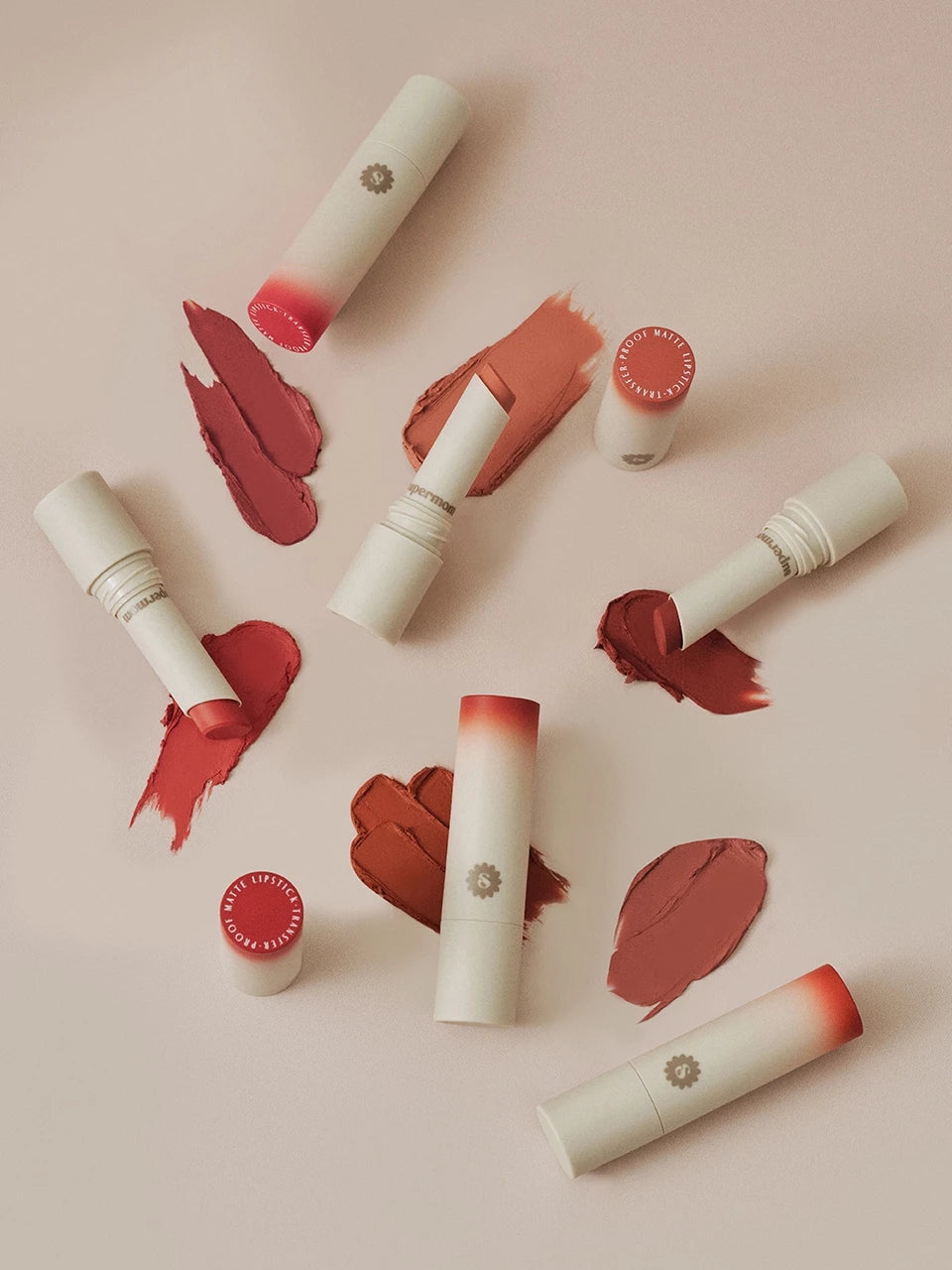 ⛔️ (Pre-order) SUPERMOM Transfer Proof Matte Lipstick  ลิปแมตต์ติดทน 3.8g (มี6เฉดให้เลือก)