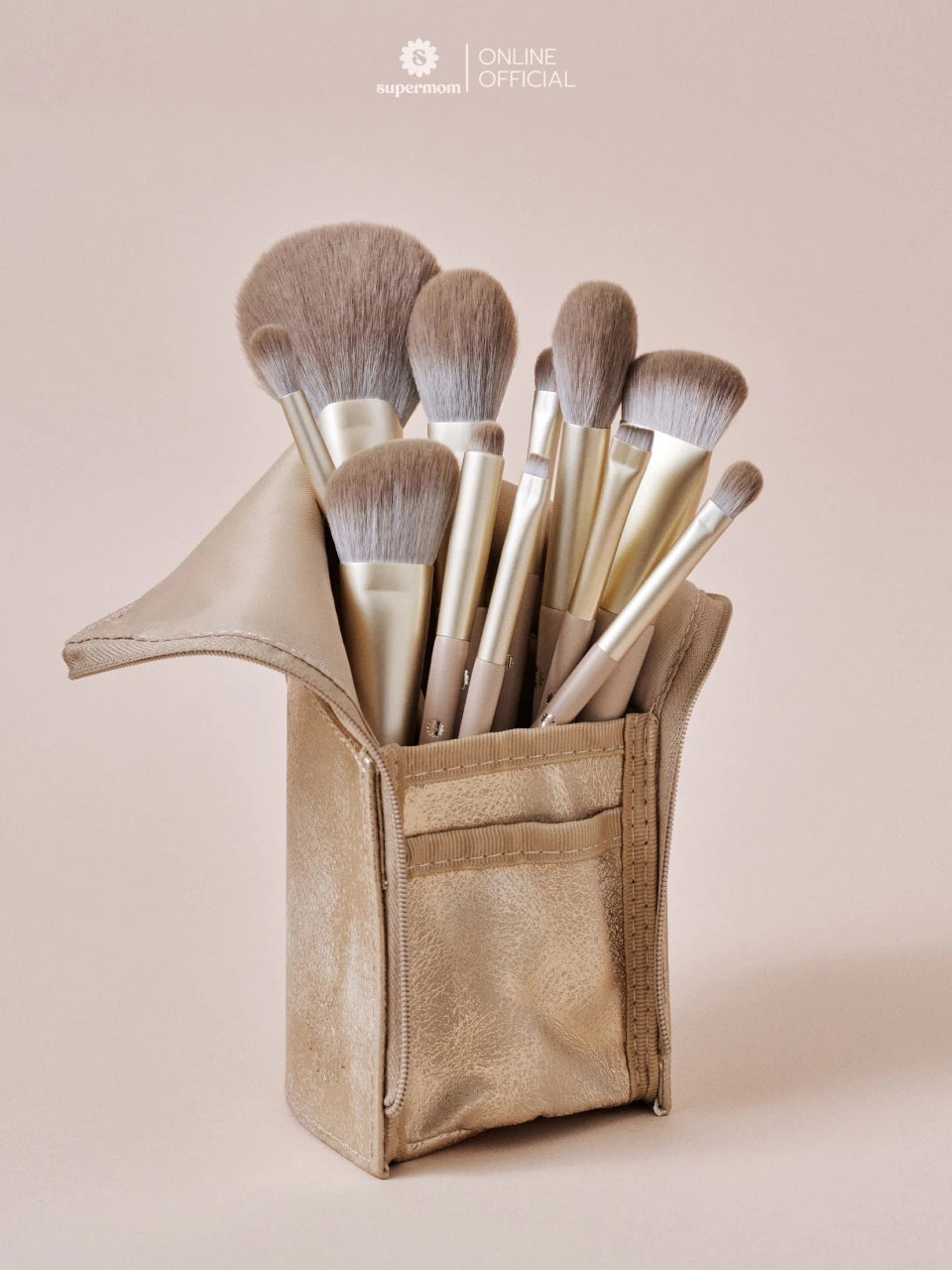 (Pre-order) SUPERMOM Warm and Gray Brush Set เซ็ตแปรงแต่งหน้า 11 ชิ้น