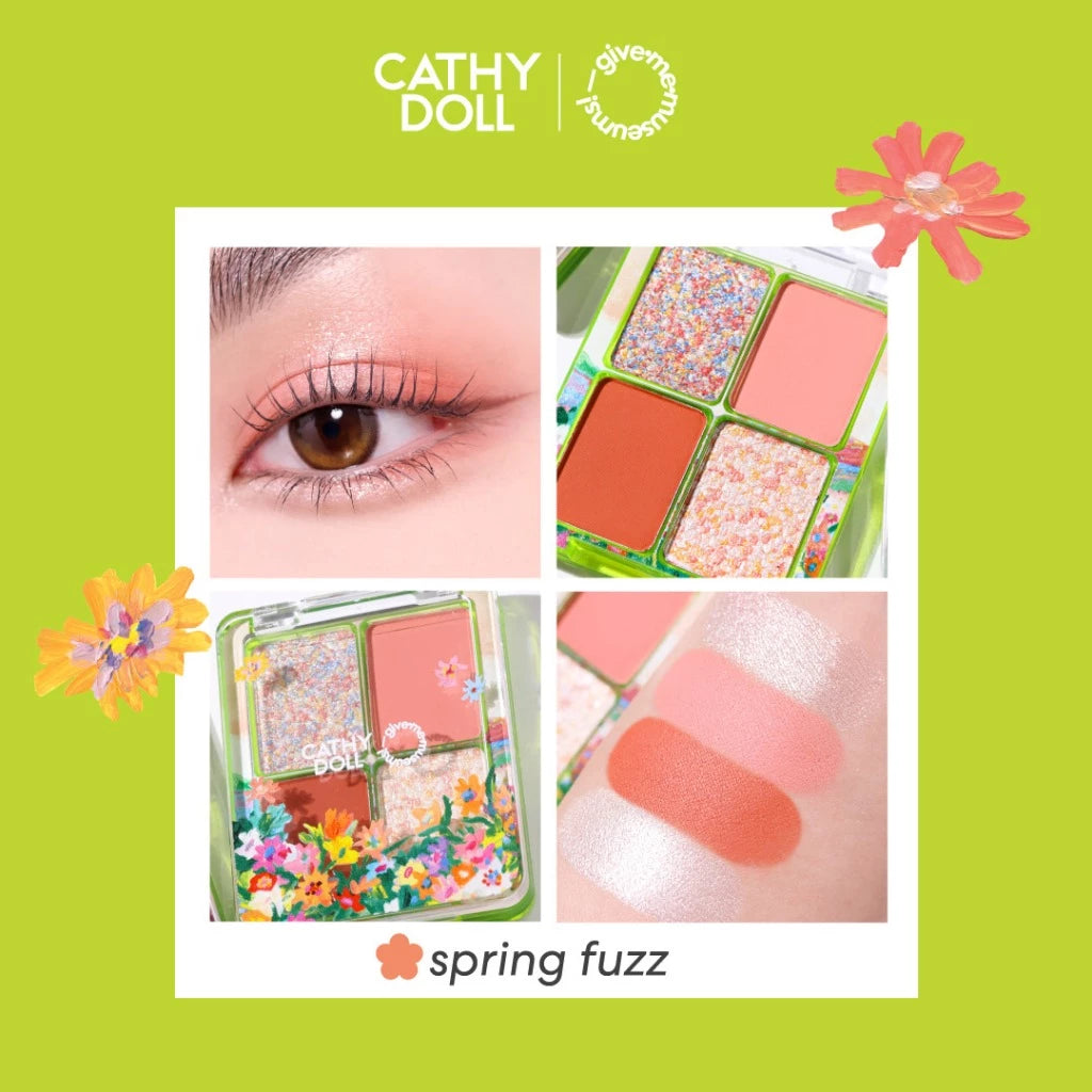 (Pre-order) Cathy Doll Blushing Eye Palette พาเลทอายแชโดว์ 4ช่อง