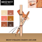 ⛔️ (Pre-order) CHAT COSMETICS Browit By Nongchat Eyemazing Shadow and Liner อายแชโดว์แบบแท่ง 2in1 กันน้ำ กันเหงื่อ 0.60g.