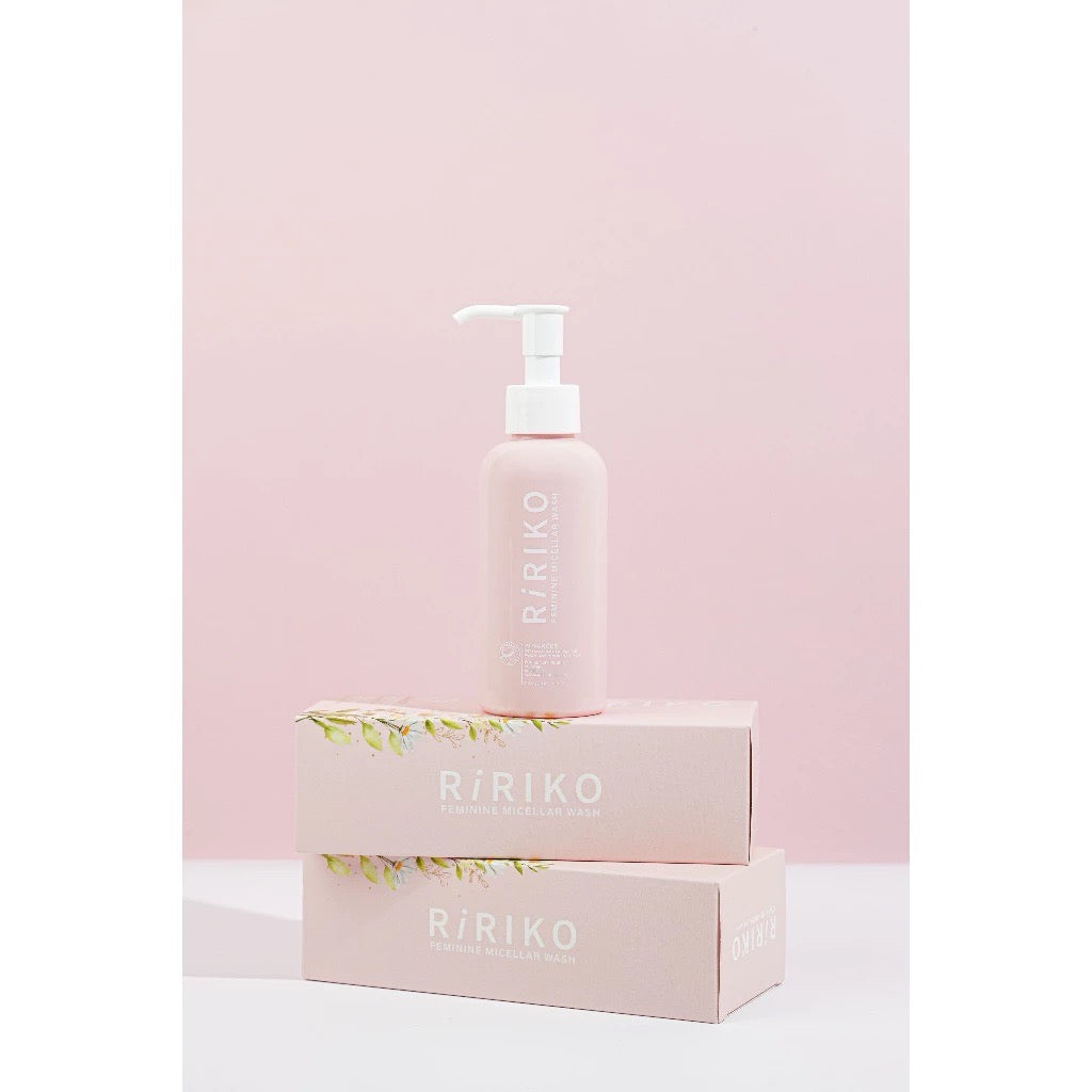 RIRIKO Feminine Wash ผลิตภัณฑ์ทำความสะอาดจุดซ่อนเร้นผู้หญิง (ขวดใหญ่) 150ml