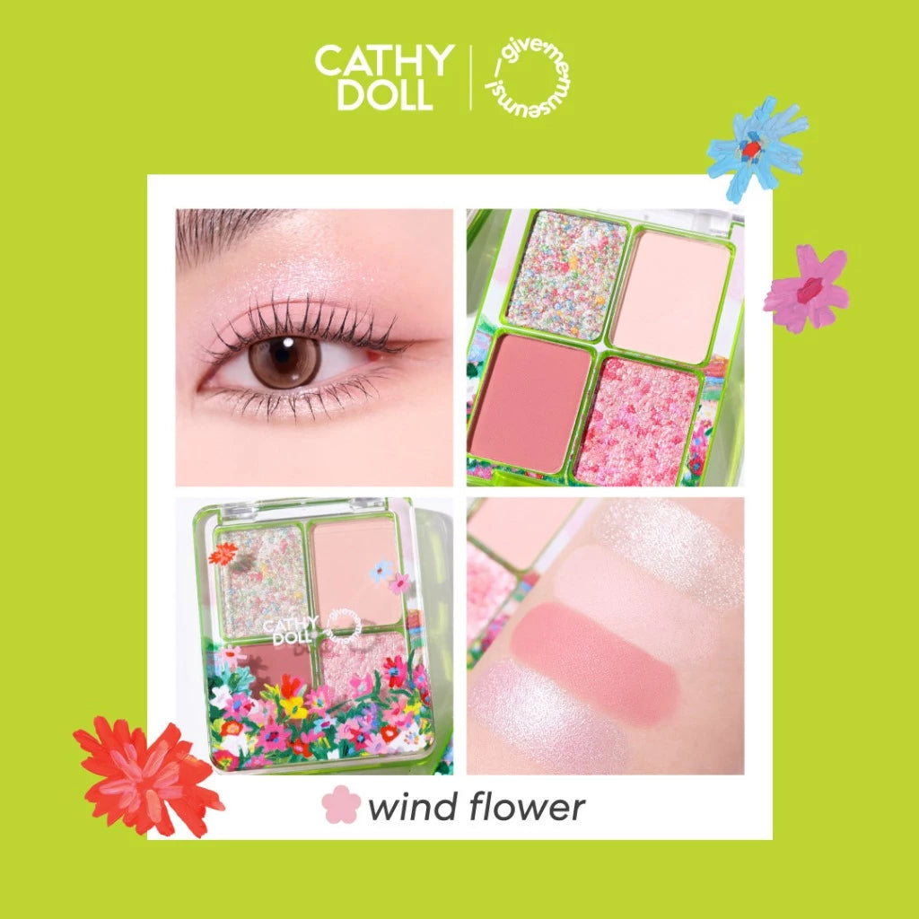 (Pre-order) Cathy Doll Blushing Eye Palette พาเลทอายแชโดว์ 4ช่อง