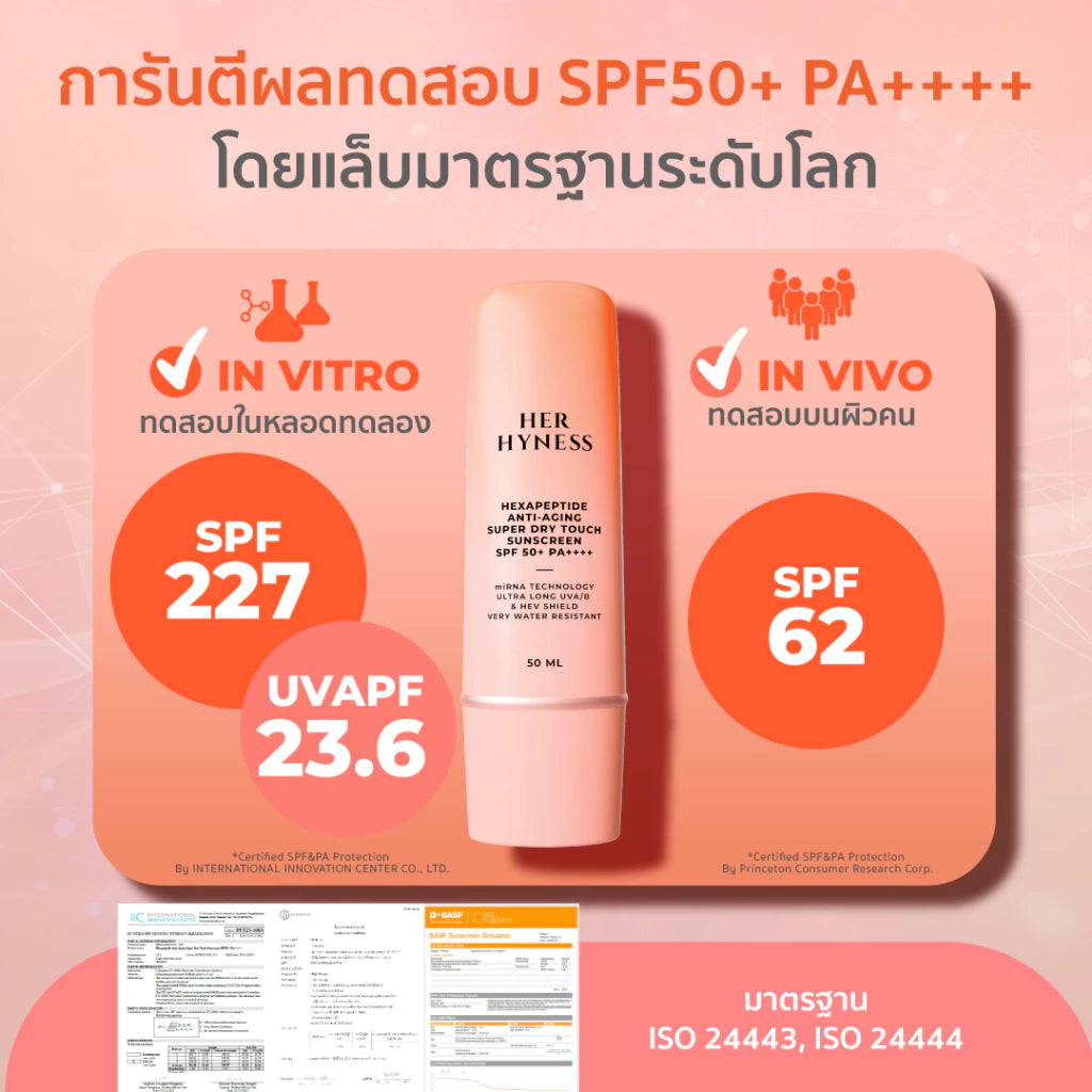 ⛔️ (Pre-order) Her Hyness Hexapeptide Anti-Aging Sunscreen SPF50+ PA++++ 50 ml