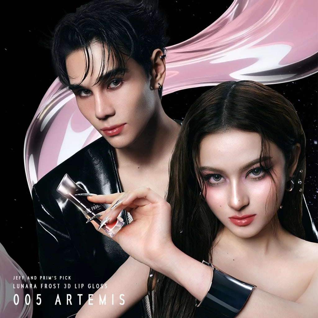 ⛔️ (Pre-order) TIME PHORIA Lunara Frost 3D Lip Gloss ลิปกลอส เนื้อเจลลี่ 4ml.
